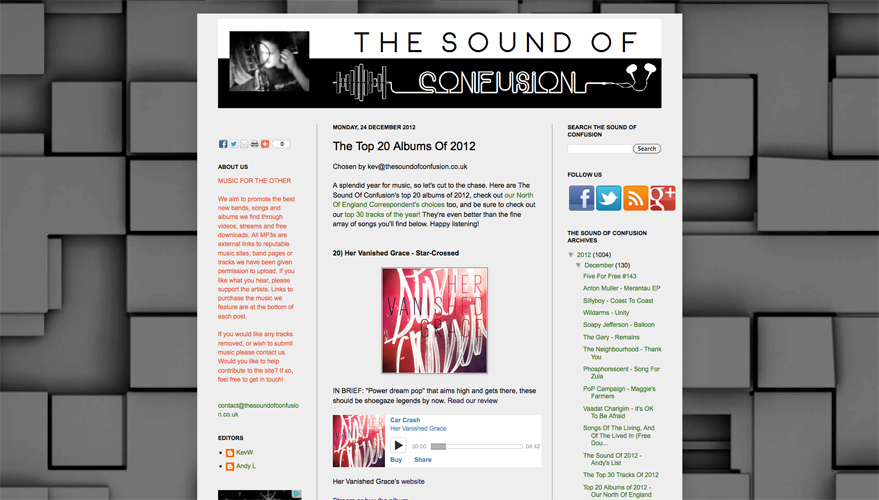 Sound of Confusion Top 20